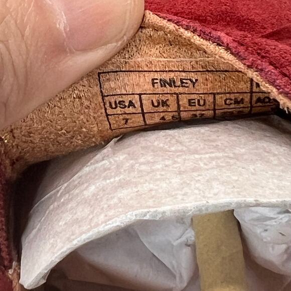 Vionic Finley Slip On Comfort Shoes Suede Loafers Syrah Red Women 7W NWB - Picture 10 of 11